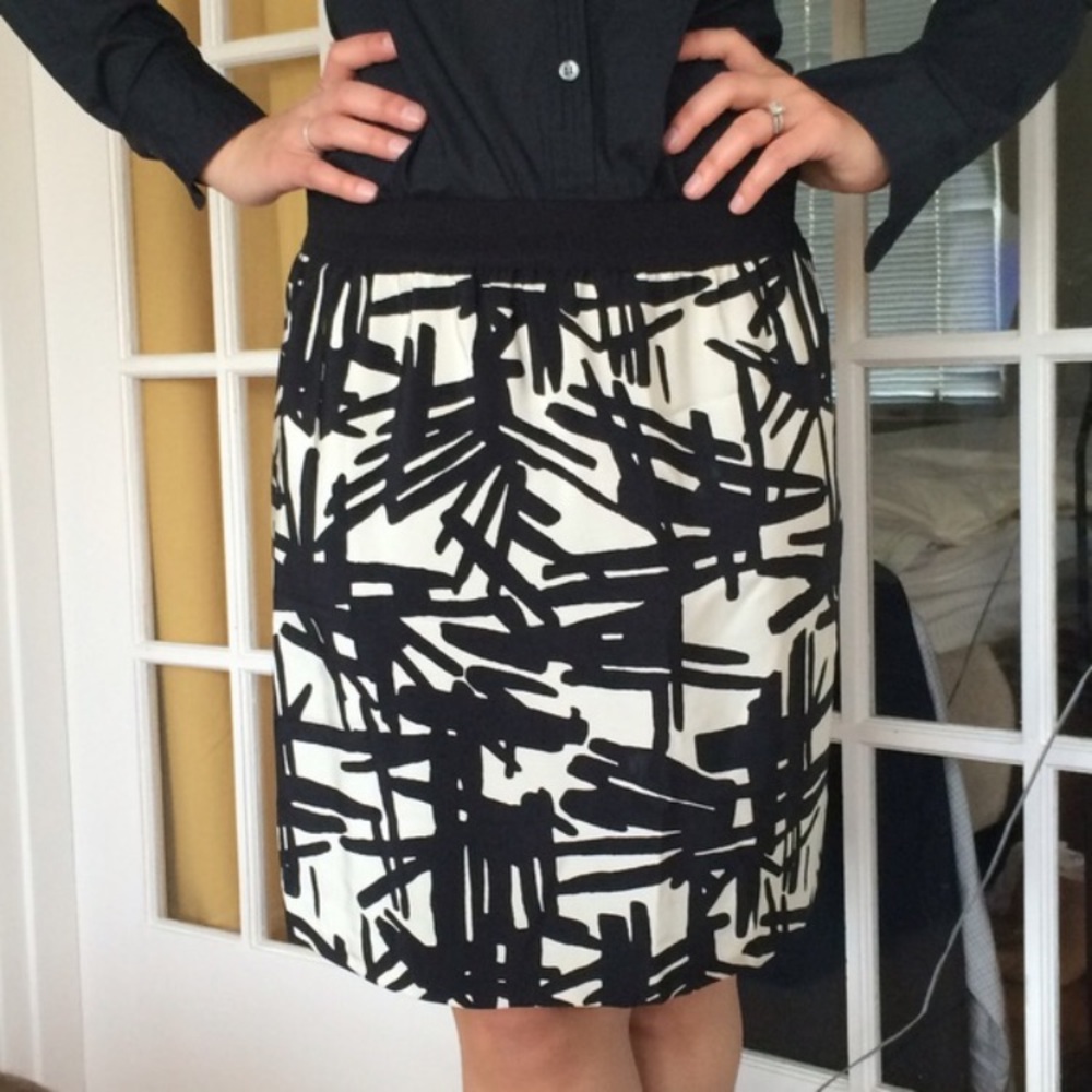 Tibi>Silk Abstract Stretch Lined Miniskirt Nwot - image 1